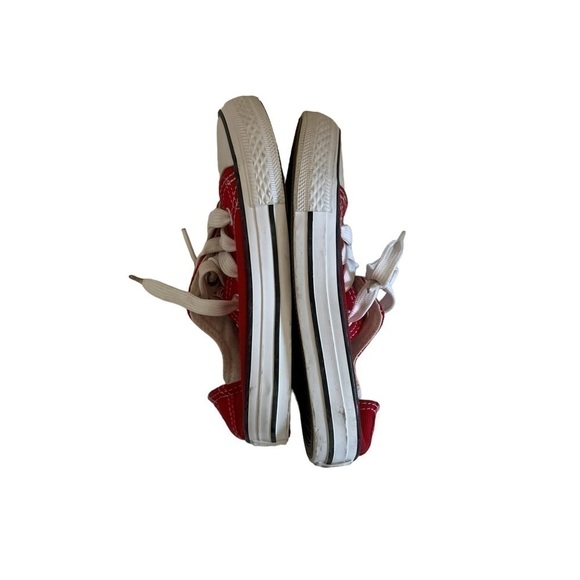 CONVERSE |Kids Chuck Taylor All Star Low-Top Sneaker - Red size 28 - Picture 6 of 8